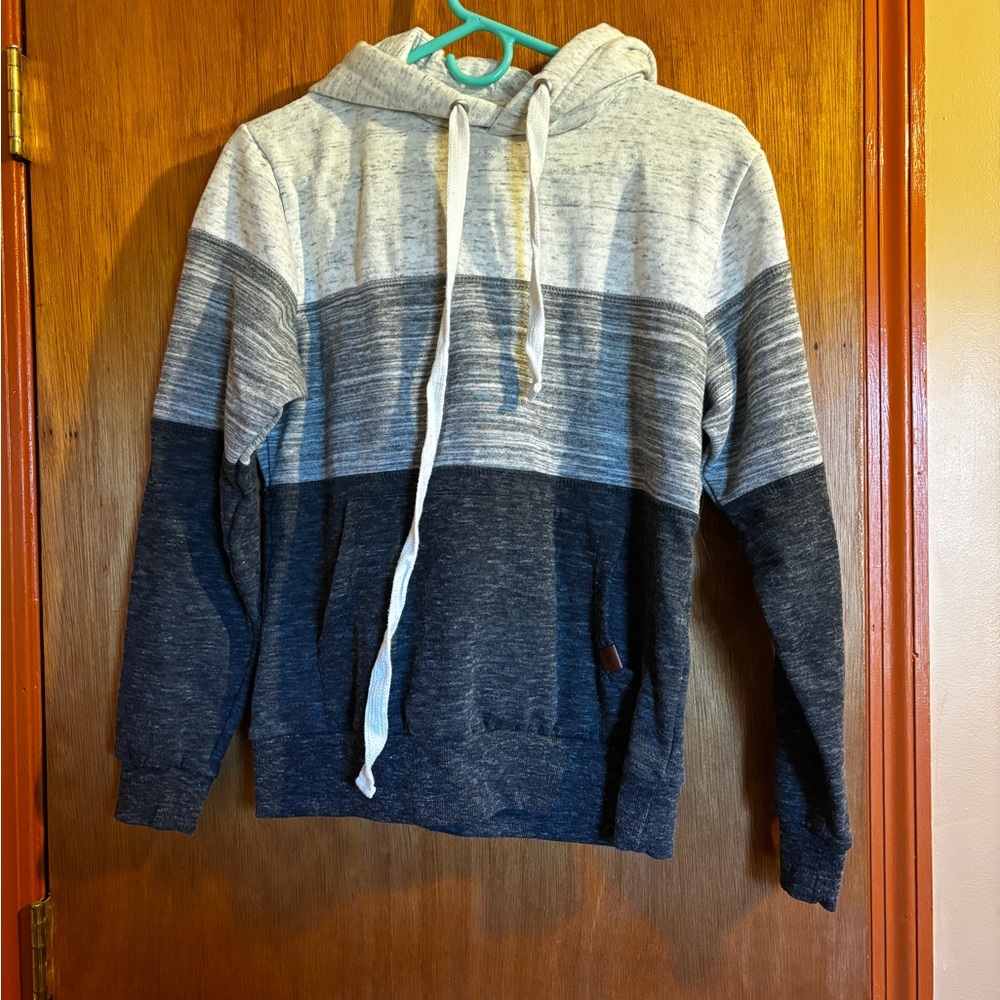 Grey colorblock hoodie